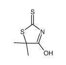 5,5-dimethyl-2-thioxothiazolidin-4-one structure