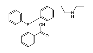 2-diphenylphosphanylbenzoic acid,N-ethylethanamine Structure
