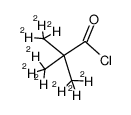 Pivaloyl chloride-d9 Structure