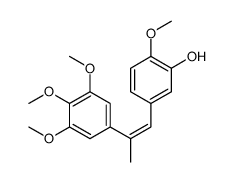 2-methoxy-5-[2-(3,4,5-trimethoxyphenyl)prop-1-enyl]phenol结构式