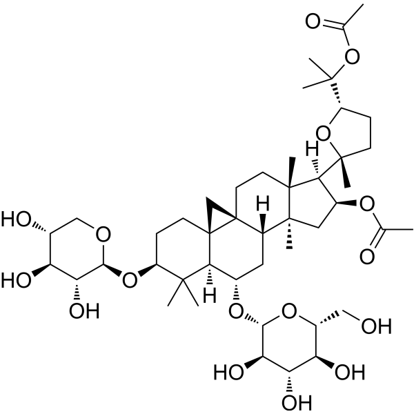 16,25-Diacetate cyclosiversioside F structure