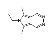 6-Ethyl-1,4,5,7-tetramethyl-6H-pyrrolo[3,4-d]pyridazine结构式