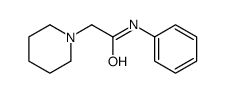 N-phenyl-2-piperidin-1-ylacetamide结构式