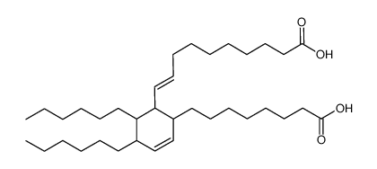 6-(9-carboxy-1-nonenyl)-4,5-dihexylcyclohex-2-ene-1-octanoic acid结构式