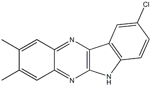 9-chloro-2,3-dimethyl-6H-indolo[2,3-b]quinoxaline Structure