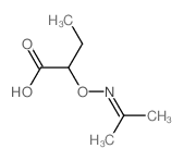 Butanoic acid,2-[[(1-methylethylidene)amino]oxy]- Structure
