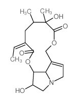 [1,6]Dioxacyclododecino[2,3,4-gh]pyrrolizine-2,7-dione,3-ethylidene-3,4,5,6,9,11,13,14,14a,14b-decahydro-6,14-dihydroxy-5,6-dimethyl-,(3Z,5R,6R,14R,14aS,14bR)- structure