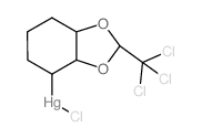 chloro-[2-(trichloromethyl)-3a,4,5,6,7,7a-hexahydro-1,3-benzodioxol-4-yl]mercury结构式