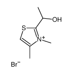 1-(3,4-dimethyl-1,3-thiazol-3-ium-2-yl)ethanol,bromide Structure
