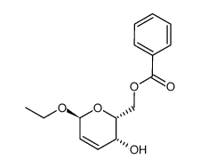 ethyl 6-O-benzoyl-2,3-dideoxy-α-D-threo-hex-2-enopyranoside Structure