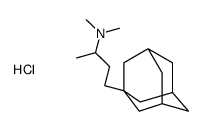 4-(1-adamantyl)-N,N-dimethylbutan-2-amine,hydrochloride Structure