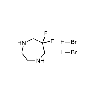 6,6-Difluoro-1,4-diazepane dihydrobromide Structure