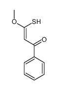 3-methoxy-1-phenyl-3-sulfanylprop-2-en-1-one结构式