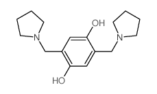 1,4-Benzenediol,2,5-bis(1-pyrrolidinylmethyl)- structure