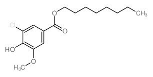 octyl 3-chloro-4-hydroxy-5-methoxy-benzoate Structure