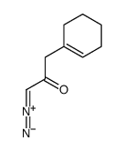 3-(cyclohexen-1-yl)-1-diazonioprop-1-en-2-olate结构式