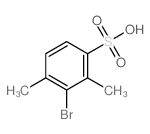 Benzenesulfonic acid, 3-bromo-2,4-dimethyl-结构式