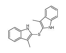 bis-(3-methyl-indol-2-yl)-sulfide Structure