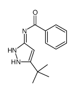 N-(5-tert-butyl-1H-pyrazol-3-yl)benzamide结构式