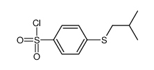 4-(2-methylpropylsulfanyl)benzenesulfonyl chloride结构式