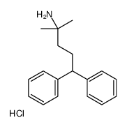 2-methyl-5,5-diphenylpentan-2-amine,hydrochloride Structure