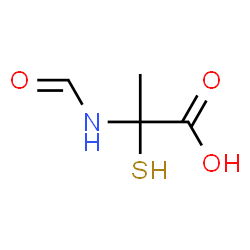 Alanine, N-formyl-2-mercapto- (9CI)结构式