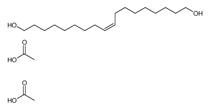 acetic acid,octadec-9-ene-1,18-diol结构式