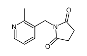 1-[(2-methylpyridin-3-yl)methyl]pyrrolidine-2,5-dione Structure