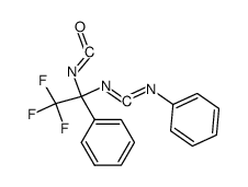 N-(1-phenyl-1-isocyanato-2,2,2-trifluoroethyl)-N'-phenylcarbodiimide Structure