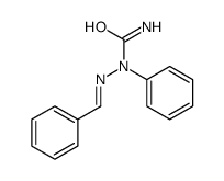 1-(benzylideneamino)-1-phenylurea Structure