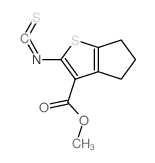 4H-Cyclopenta[b]thiophene-3-carboxylicacid,5,6-dihydro-2-isothiocyanato-,methylester(9CI)结构式