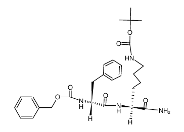 Z-D-Phe-Lys(Boc)-amid Structure