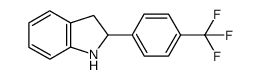 2-(4-(trifluoromethyl)phenyl)indoline Structure