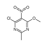 Pyrimidine, 4-chloro-6-methoxy-2-methyl-5-nitro- picture