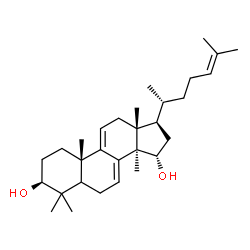 5α-Lanosta-7,9(11),24-triene-3β,15α-diol Structure