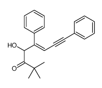 4-hydroxy-2,2-dimethyl-5,8-diphenyloct-5-en-7-yn-3-one Structure