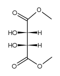 Butanedioic acid, 2,3-dihydroxy-, dimethyl ester, (2R,3R)-rel- Structure