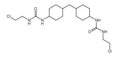 Bis-(4-[N'-(2-chlor-aethyl)-ureido]-cyclohexyl)-methan结构式