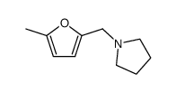 5-methyl-2-(N-pyrrolidinylmethyl)furan结构式