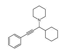 1-(1-cyclohexyl-3-phenylprop-2-ynyl)piperidine Structure
