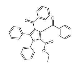 ethyl 3,4-dibenzoyl-1,5-diphenylpyrrole-2-carboxylate结构式