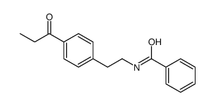 N-[2-(4-propanoylphenyl)ethyl]benzamide结构式