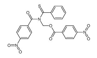 4-Nitro-benzoic acid [(4-nitro-benzoyl)-thiobenzoyl-amino]-methyl ester Structure