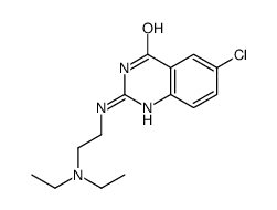 6-chloro-2-[2-(diethylamino)ethylamino]-1H-quinazolin-4-one结构式