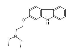 2-(9H-carbazol-2-yloxy)-N,N-diethylethanamine结构式