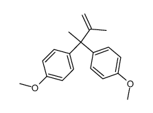 3,3-bis-(4-methoxy-phenyl)-2-methyl-but-1-ene结构式