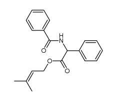 benzoylamino-phenyl-acetic acid 3-methyl-but-2-enyl ester Structure