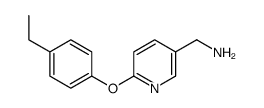 3-Pyridinemethanamine,6-(4-ethylphenoxy)-(9CI) Structure