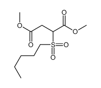 dimethyl 2-pentylsulfonylbutanedioate Structure