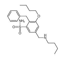2-benzyl-3-butoxy-5-(butylaminomethyl)benzenesulfonamide Structure